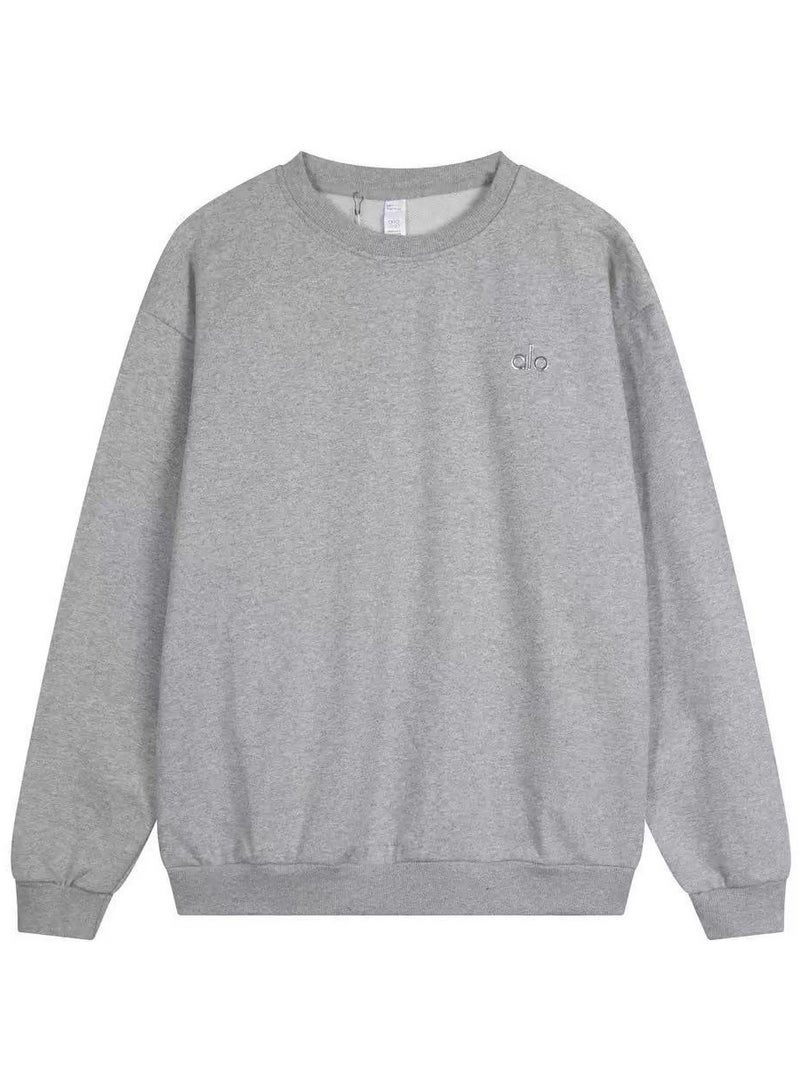 Alo Unisex American Vintage Solid Color Crewneck Sweatshirt - Relaxed Fit, 100% Cotton, Casual & Sportswear